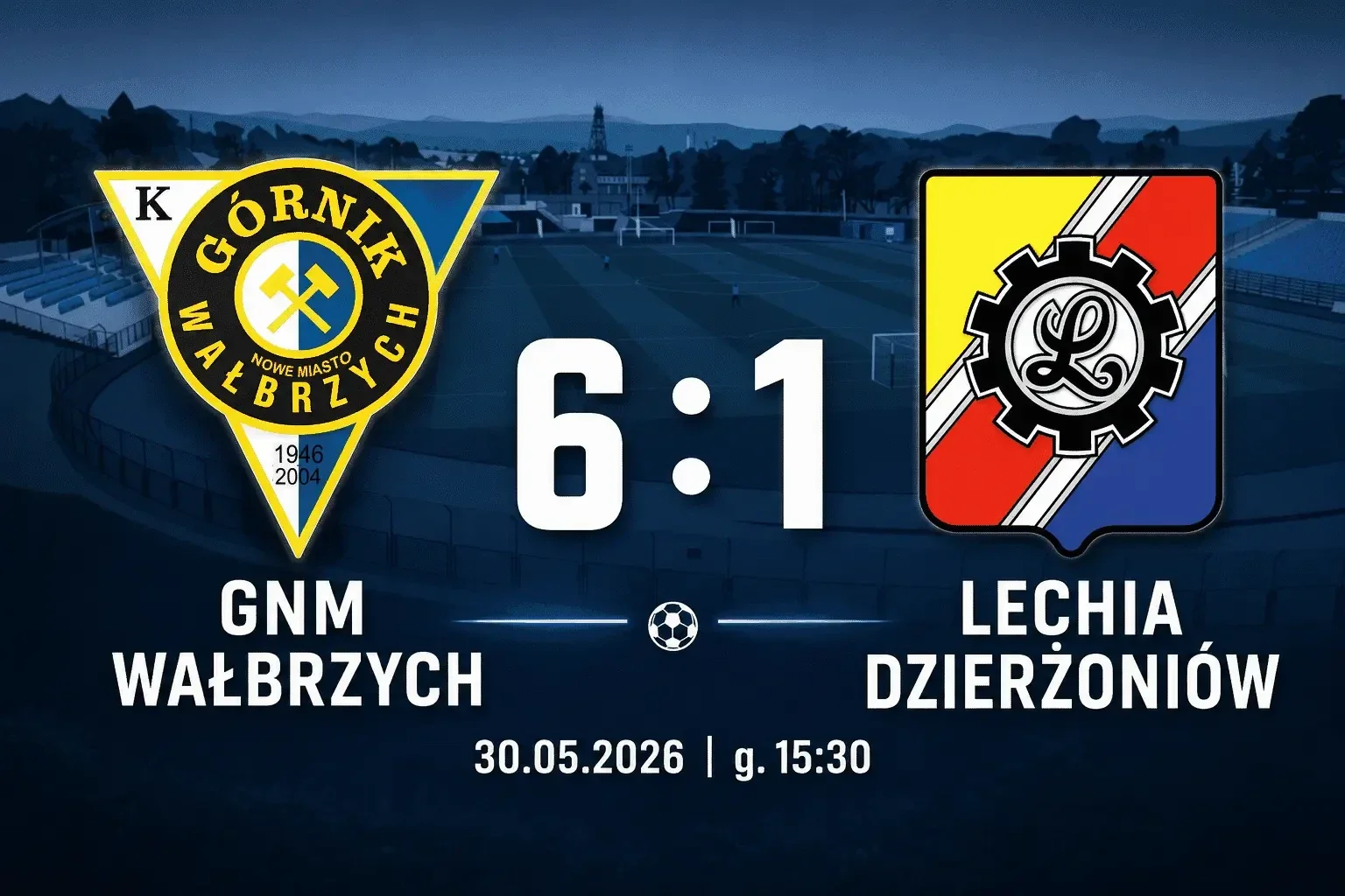 Wynik meczy GNM - Lechia 6:1