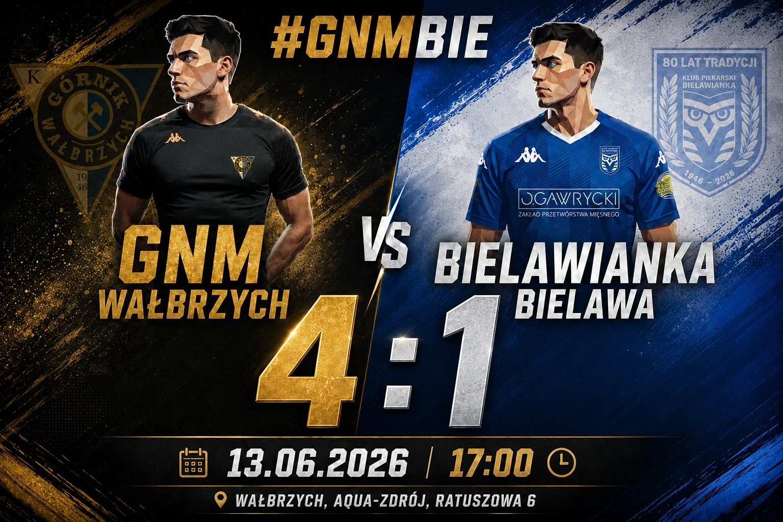 Wygrana 4:1 z Bielawianką