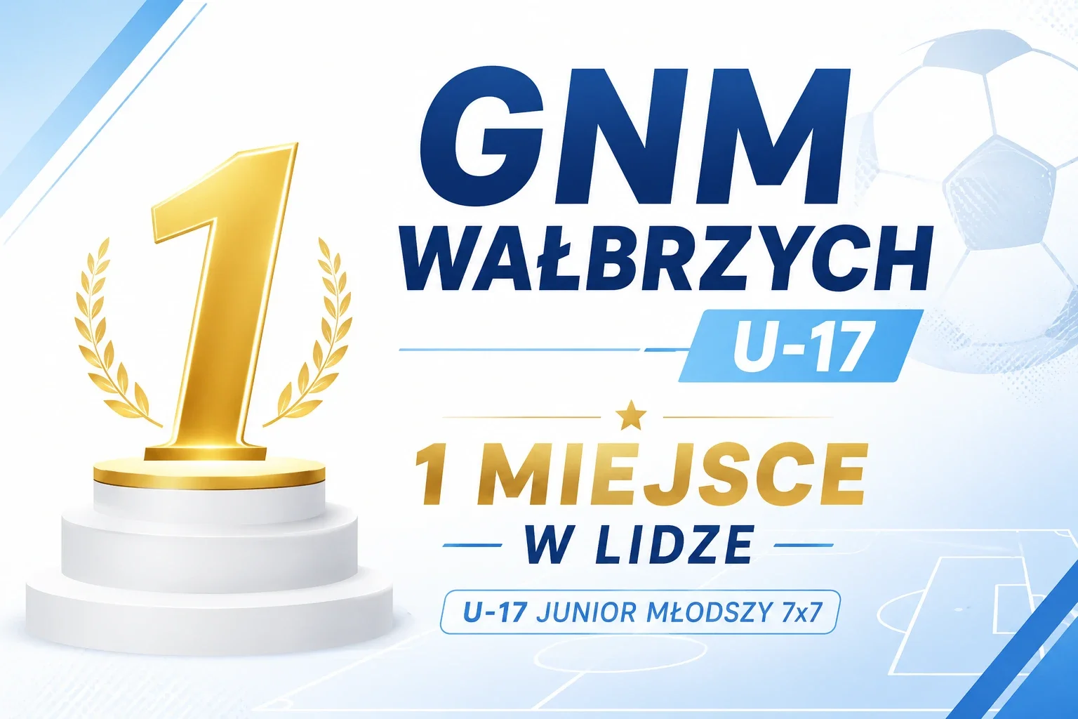U-17 Junior Młodszy mistrzem ligi B1