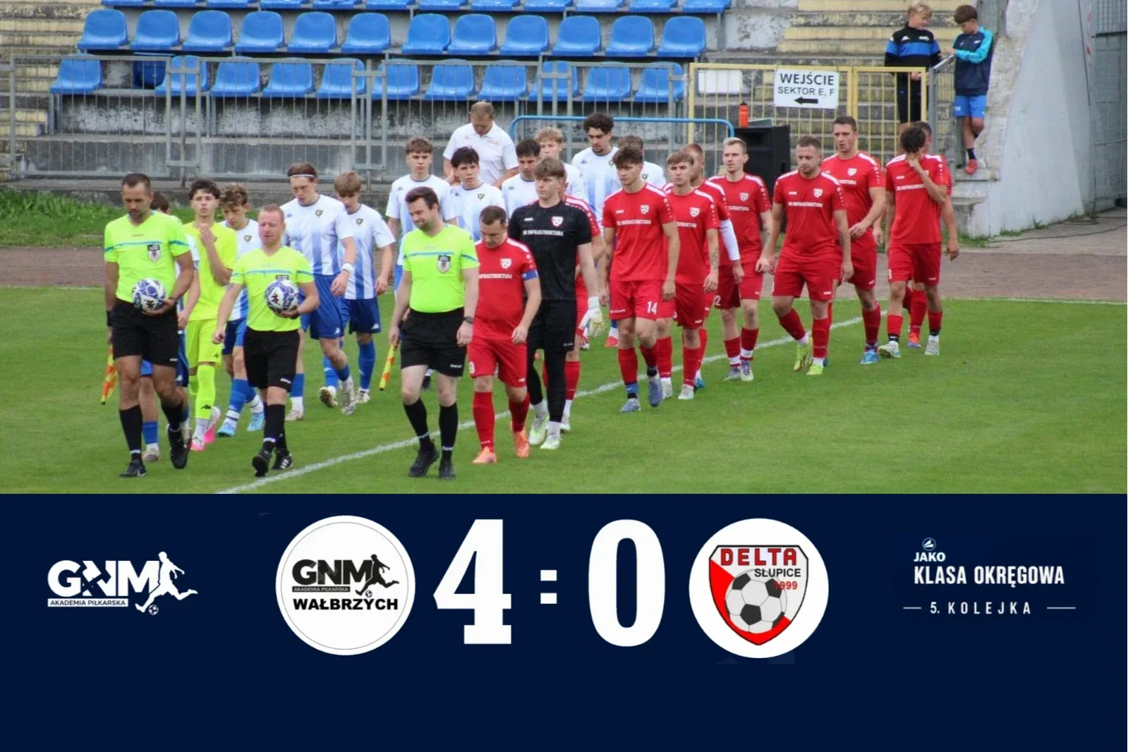 Mecz GNM - Delta Słupice, wynik 4:0